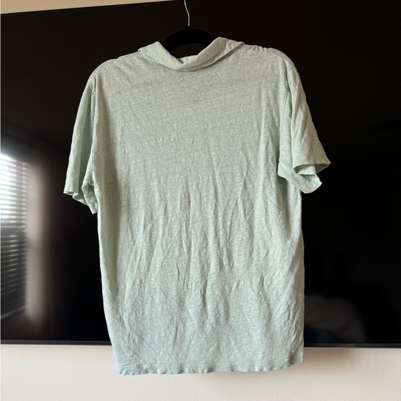 Light blue polo short sleeve top - Picture 3 of 6